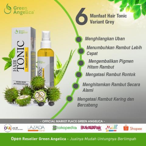 Tonic Variant Grey  Green  Angelica Menghitamkan Rambut  Dari 